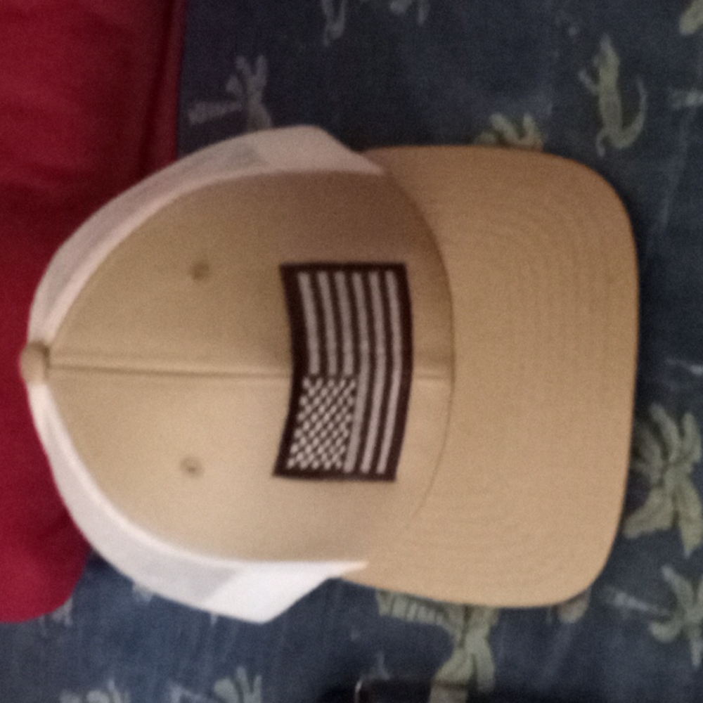 Grey American flag baseball hat adjustable.no tags..clean